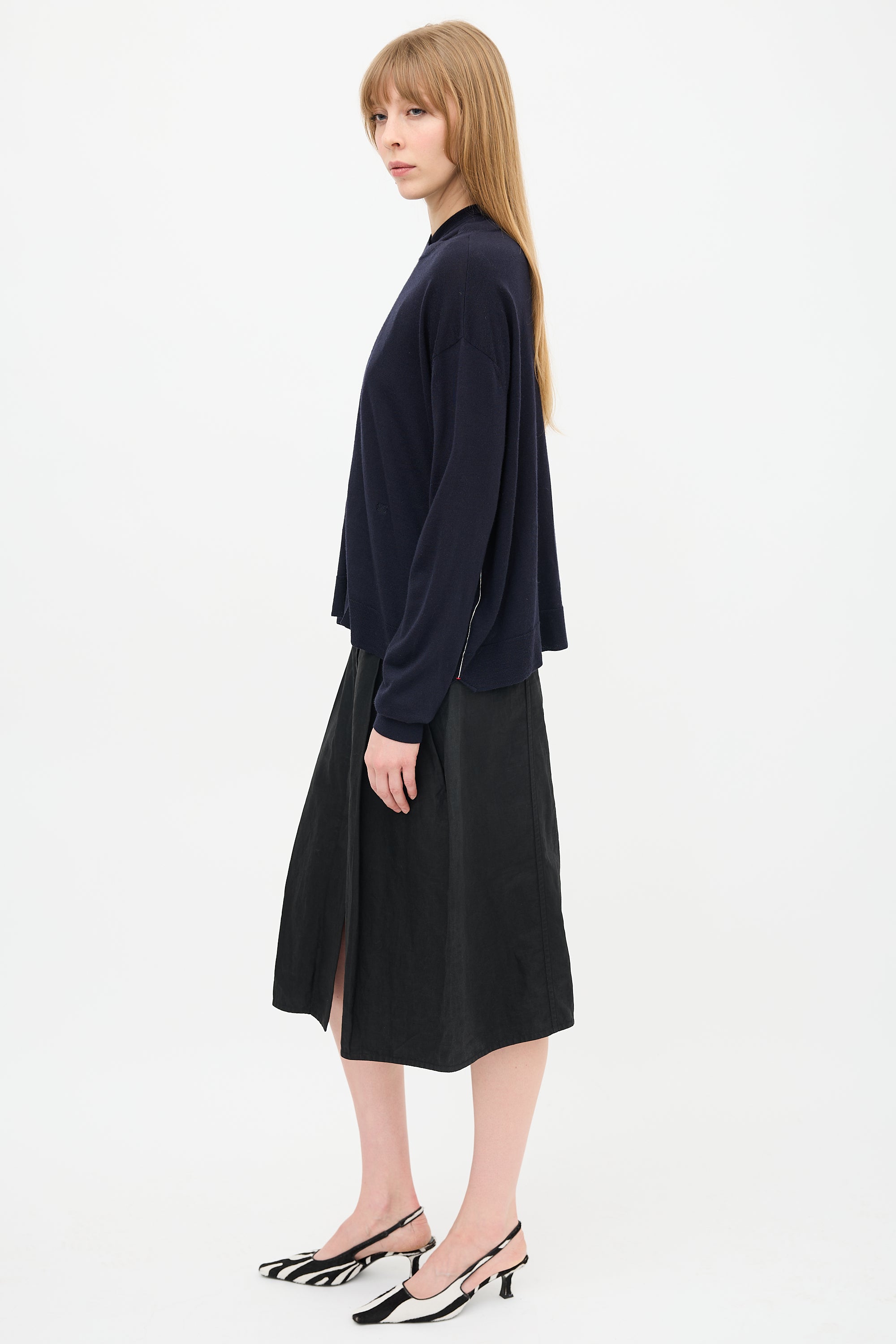 Celine Wool & Silk Layer Sweater