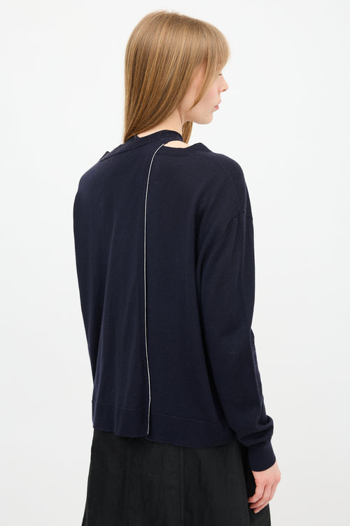Celine Wool & Silk Layer Sweater
