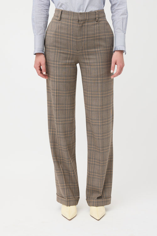 Celine Wool Glen Check Trouser