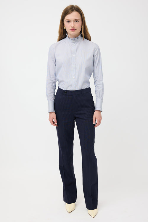 Celine Wool Pinstripe Trouser