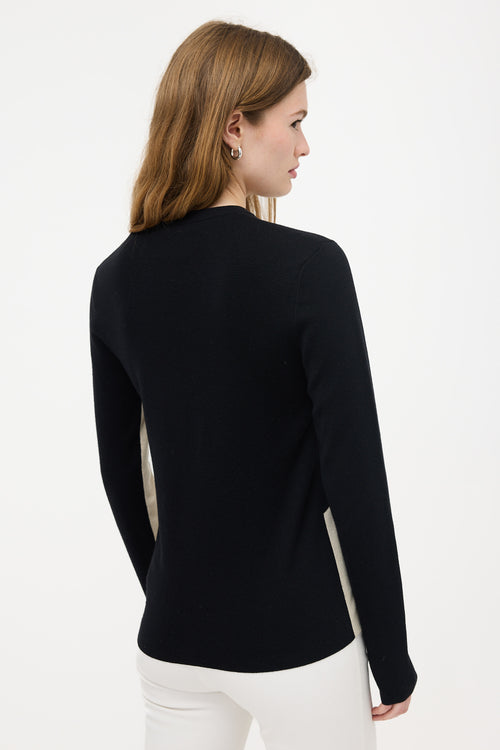 Celine Wool & Silk Colour Block Sweater