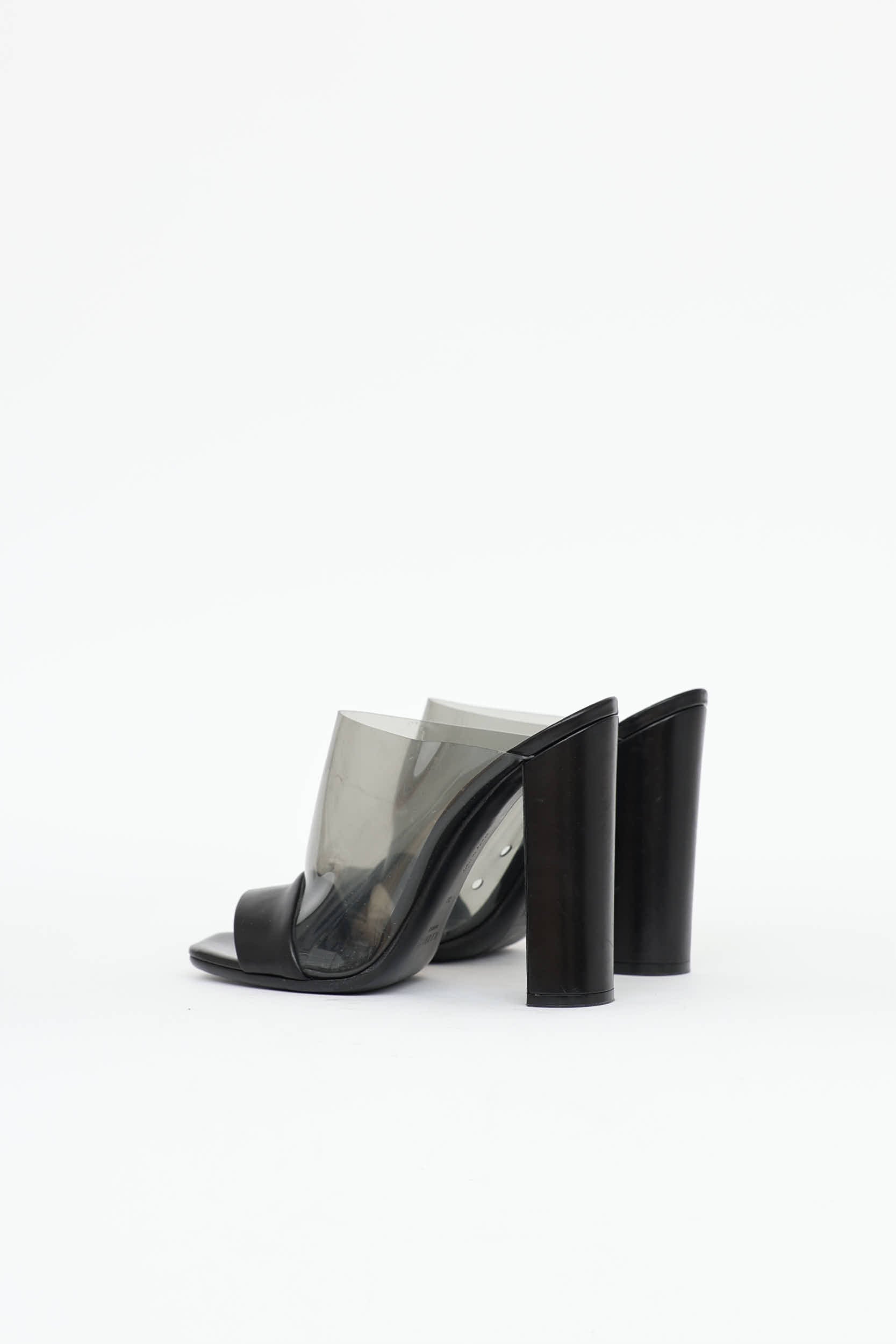Celine Leather & PVC Mule