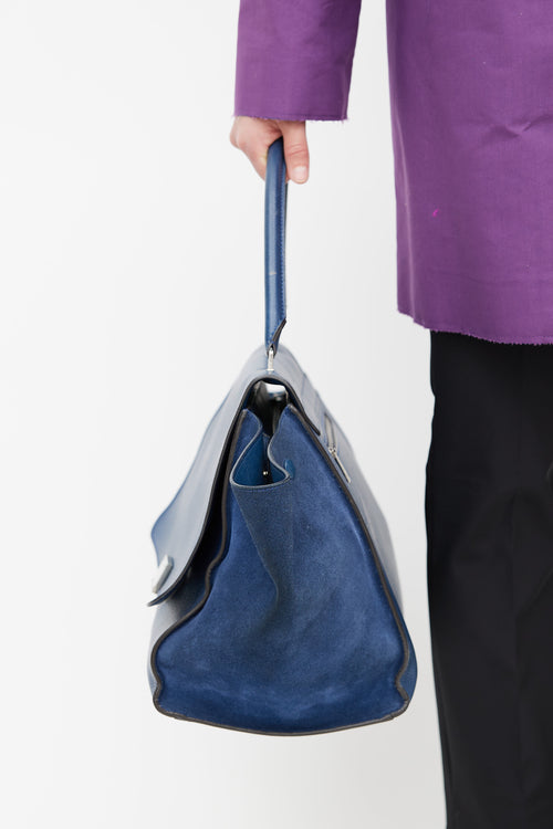 Celine 2013 Blue Large Trapeze Bag