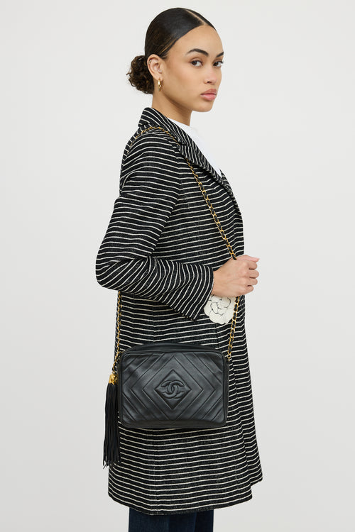 Chanel 1991 Chevron Tassel Camera Bag