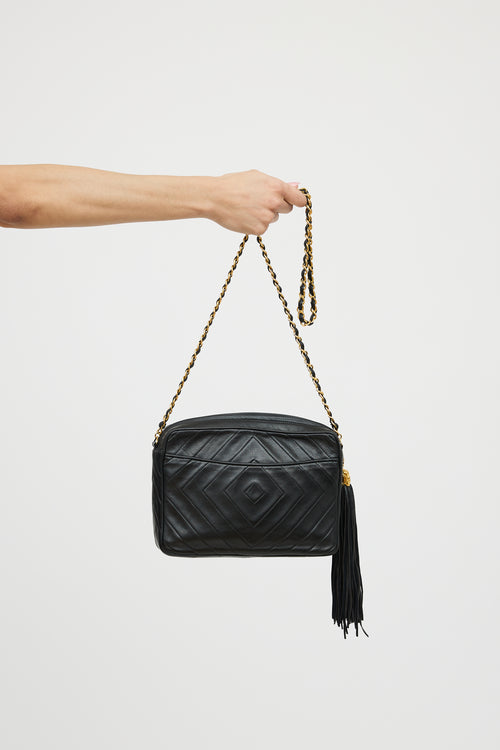 Chanel 1991 Chevron Tassel Camera Bag