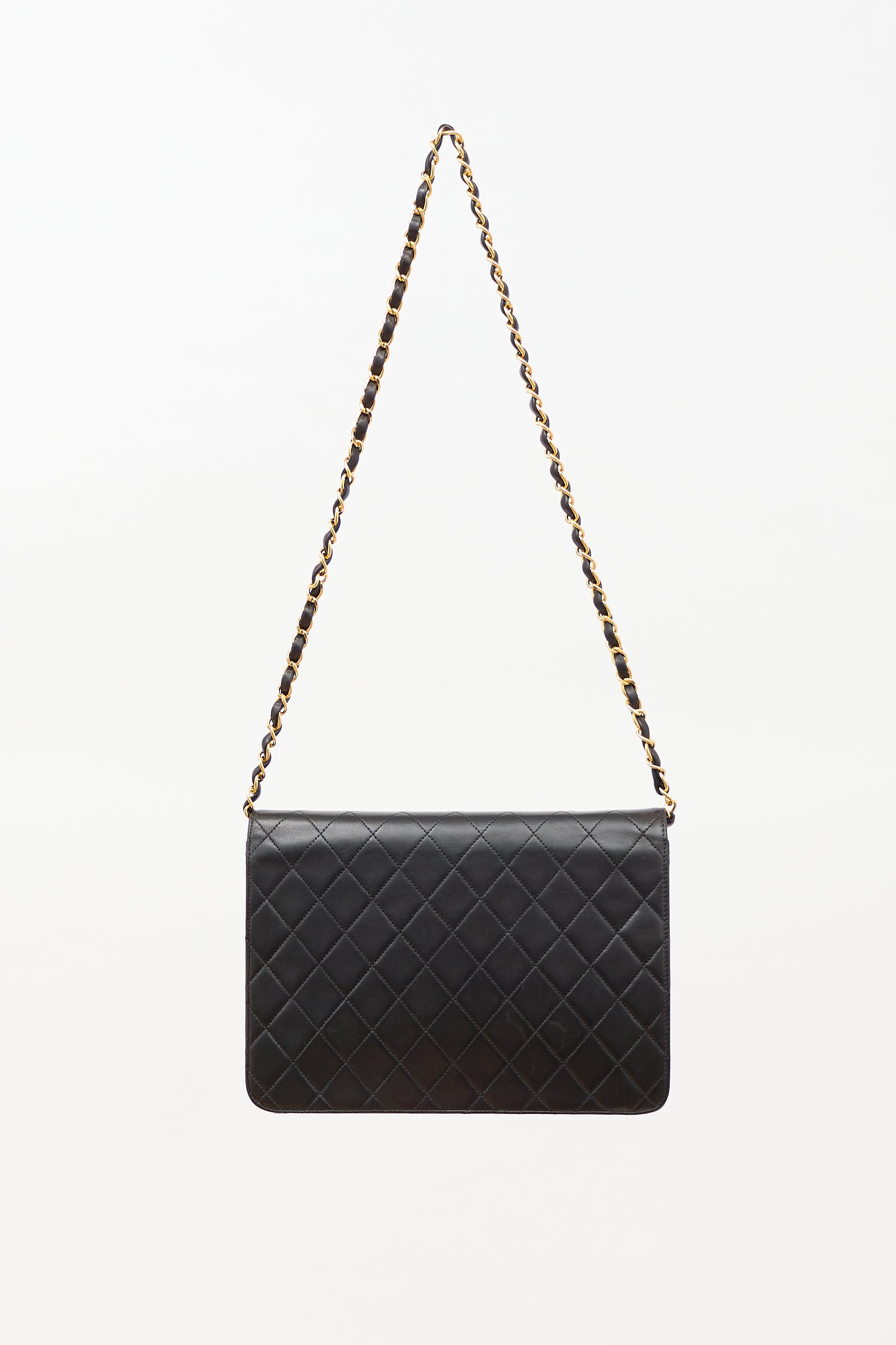 Chanel 1996 Matelassé Half Flap Push Lock Bag