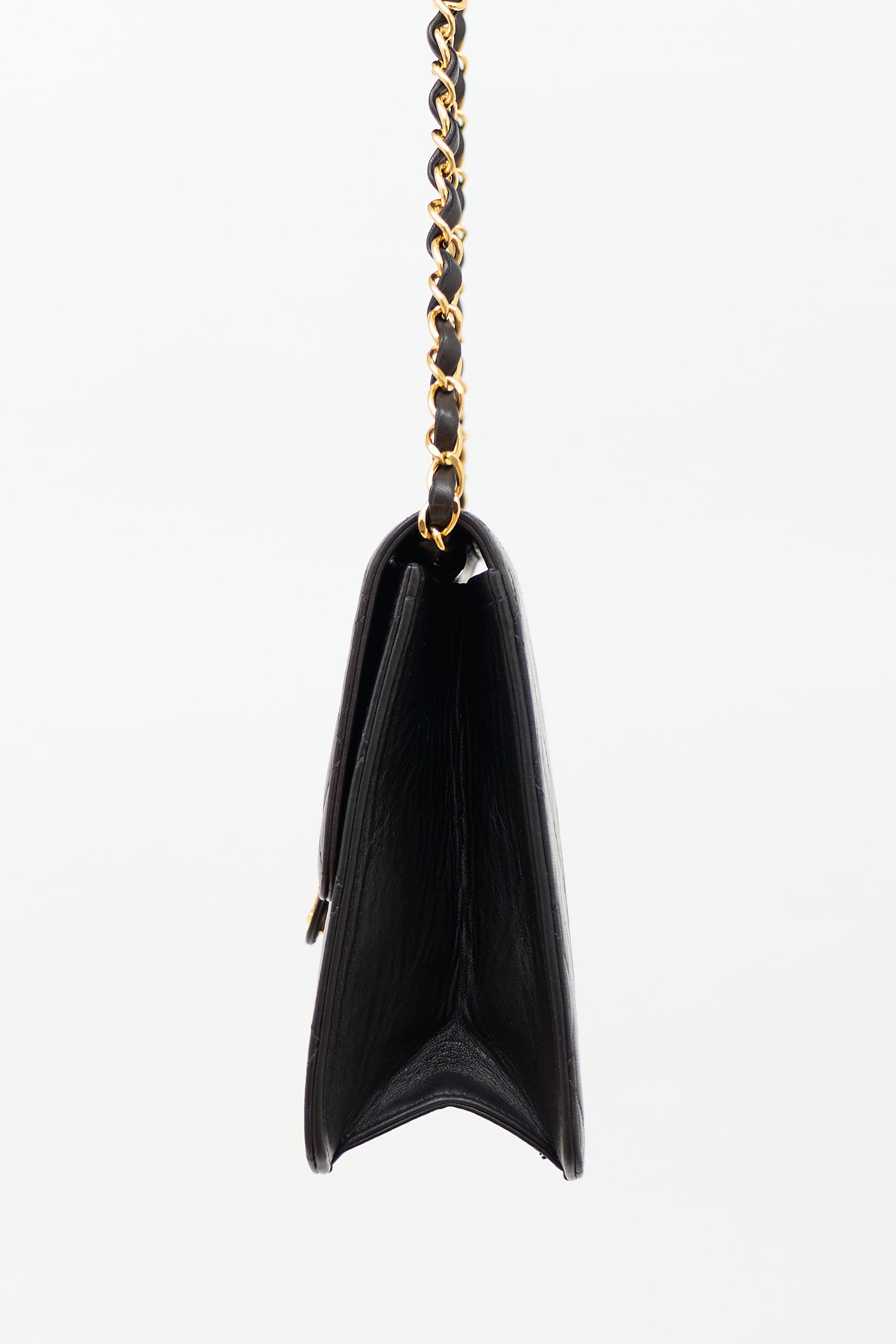 Chanel 1996 Matelassé Half Flap Push Lock Bag