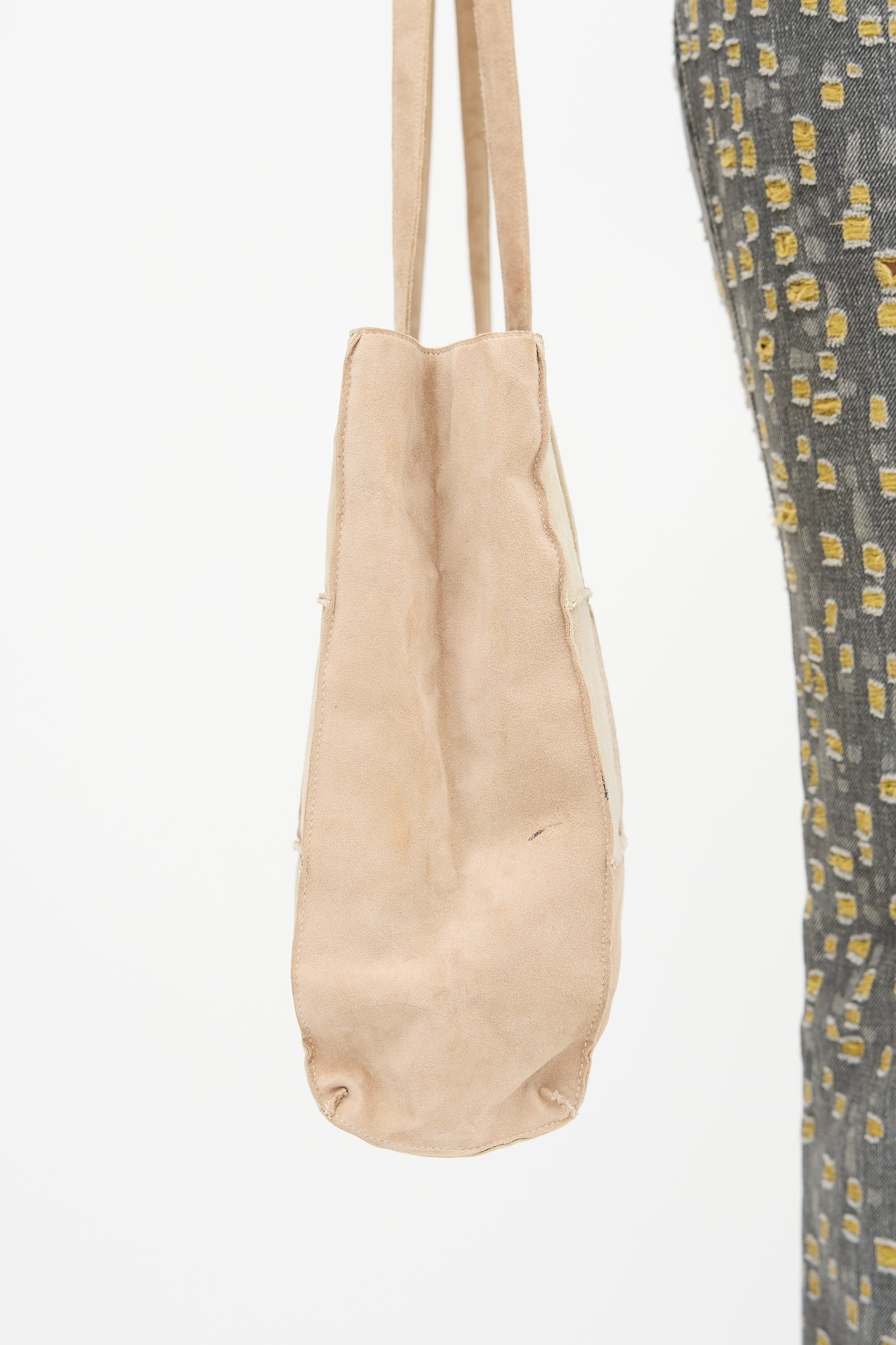 Chanel 2000s Suede Patchwork Tote