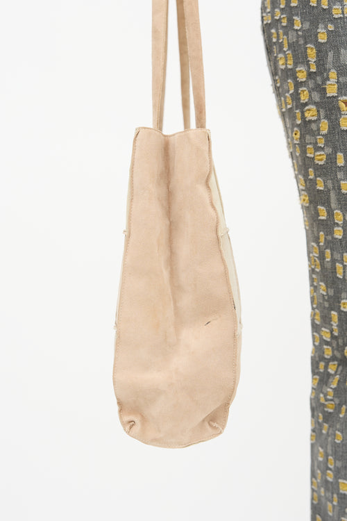 Chanel 2000s Suede Patchwork Tote