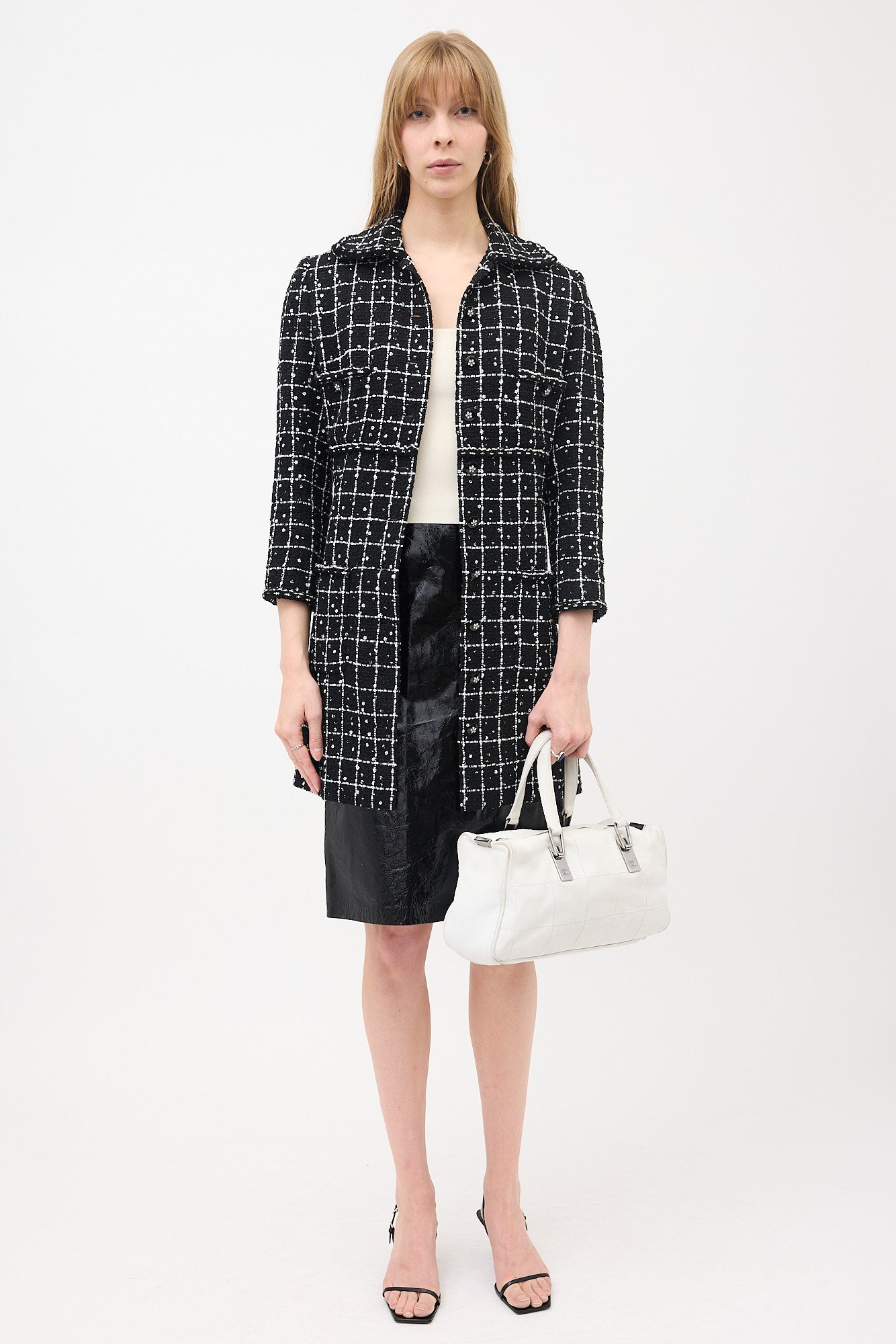 Chanel 2003 Quilted Leather Boston Bag
