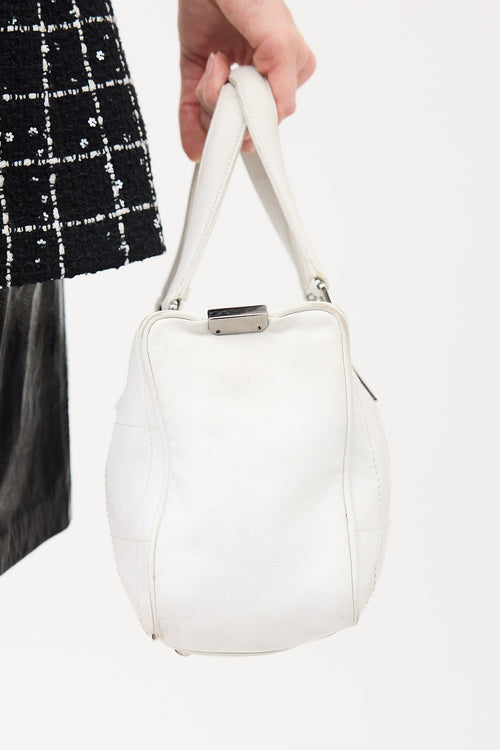 Chanel 2003 Quilted Leather Boston Bag