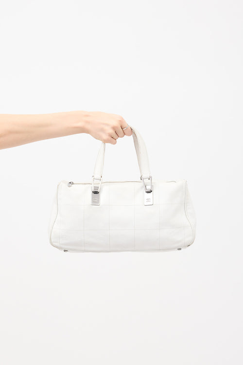 Chanel 2003 Quilted Leather Boston Bag