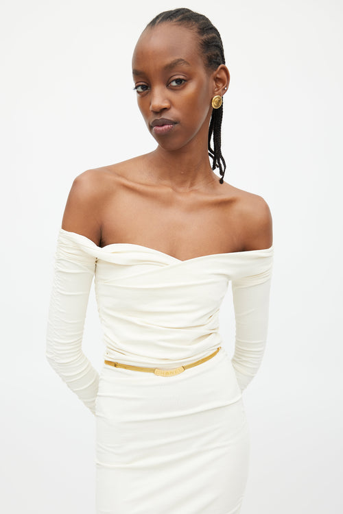 Chanel 2006 Black & White Striped Velvet Classic Flap Bag