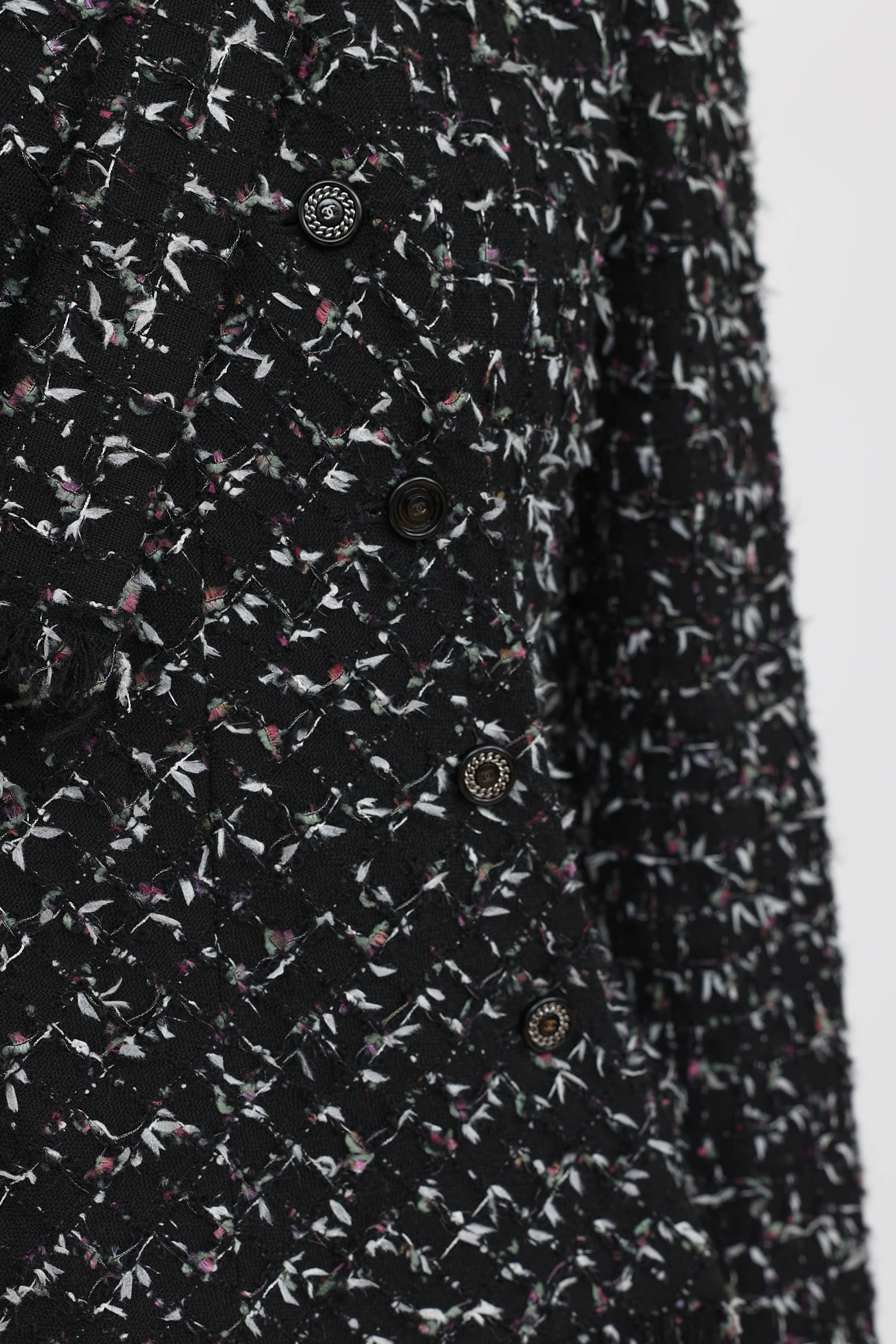 Chanel 2010 Tweed Button Up Jacket