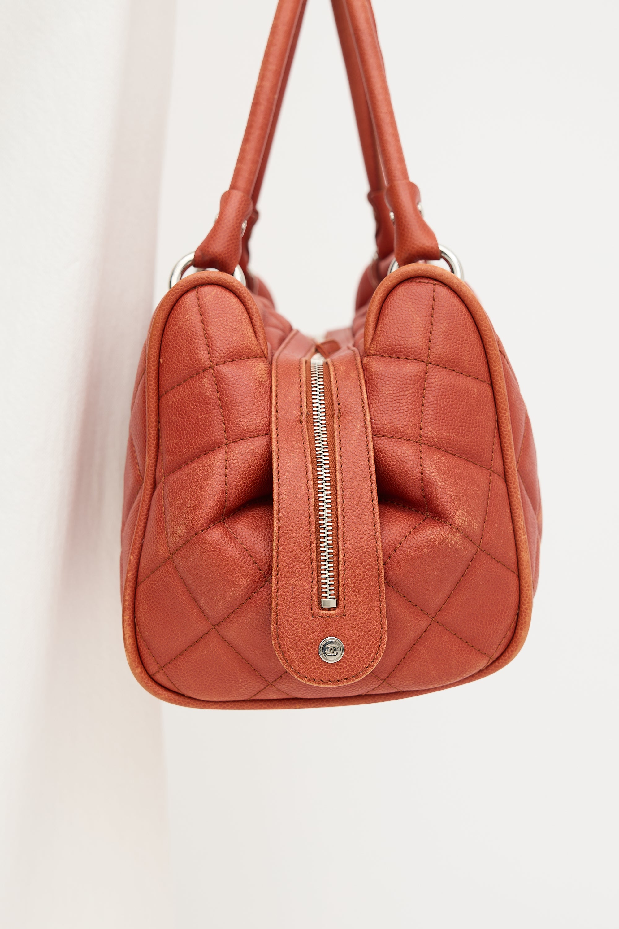 Chanel 2008 Caviar Leather Timeless Bowler Bag