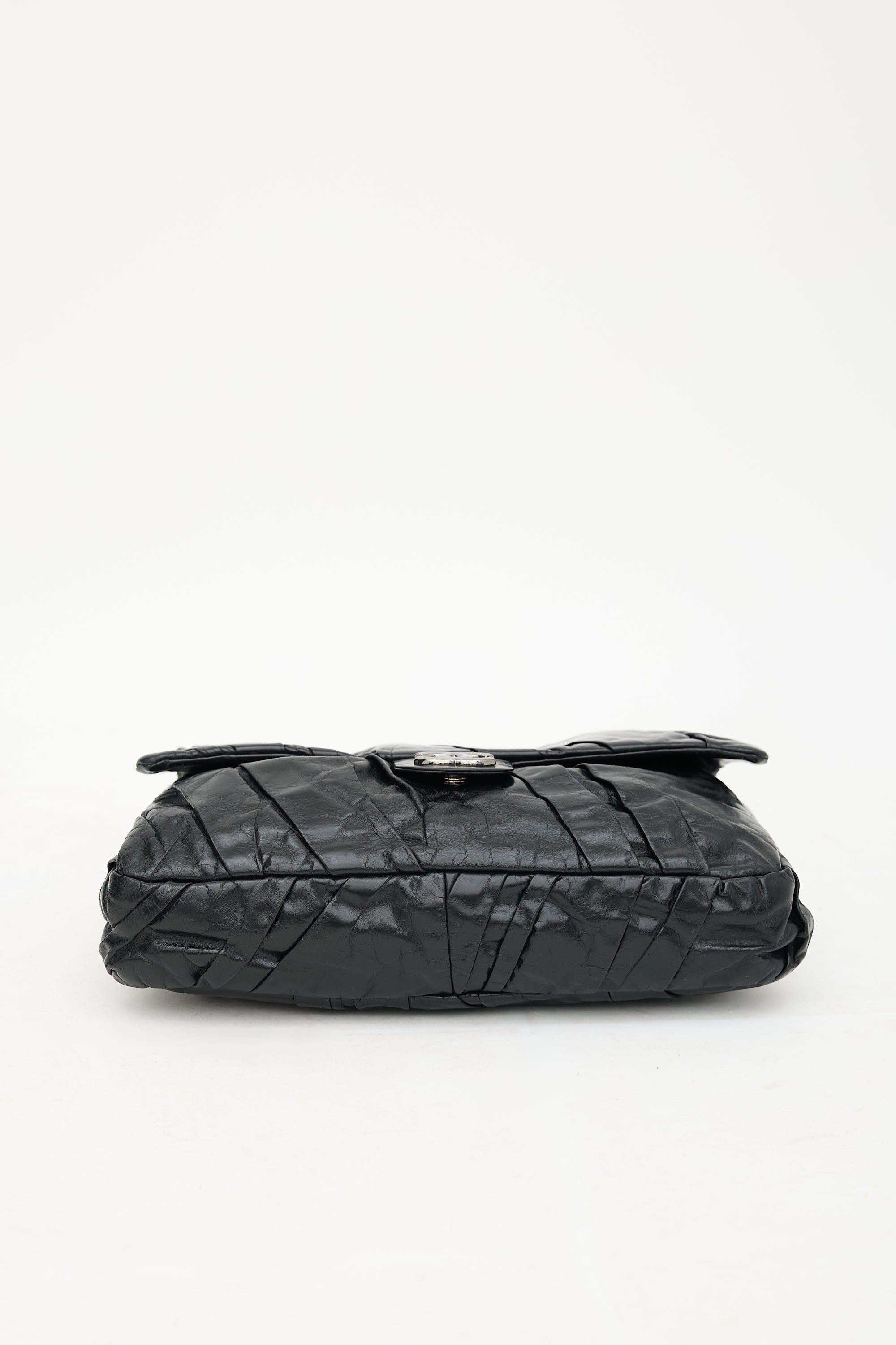 Chanel 2009 Twisted Leather Maxi Flap Bag