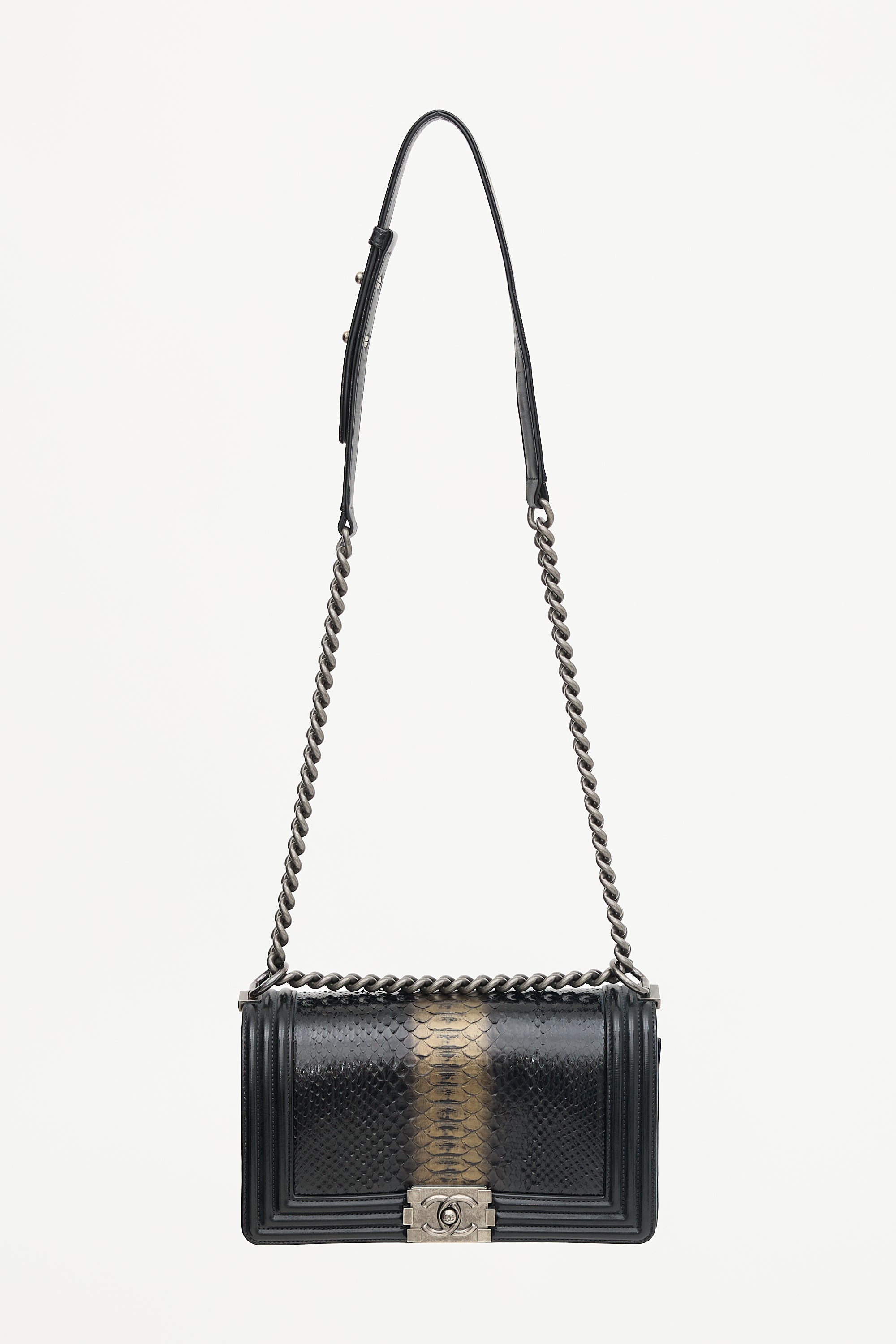 Chanel 2014 Exotic Leather Medium Boy Bag
