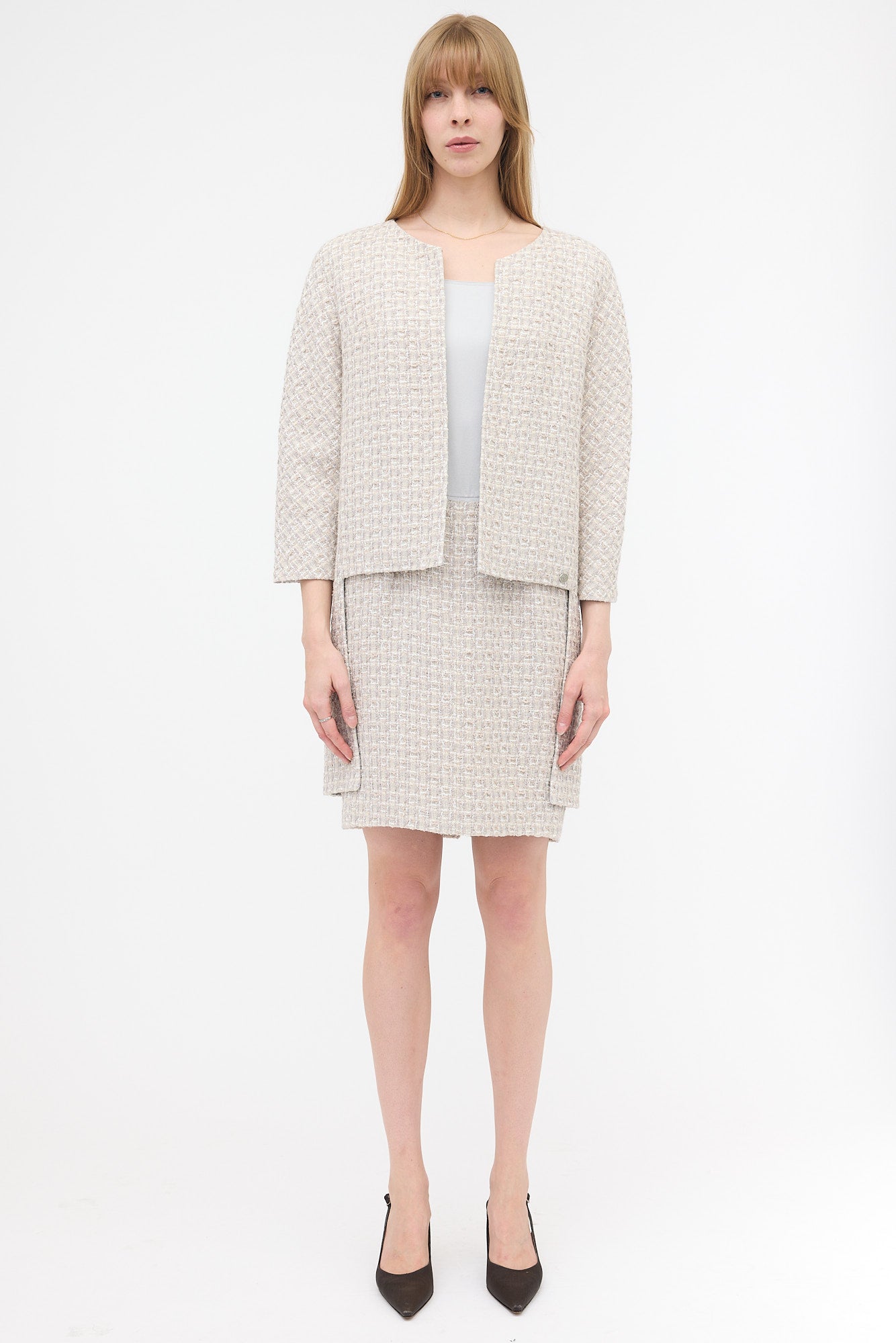 Chanel 2014 Tweed & Silk Co-ord Set