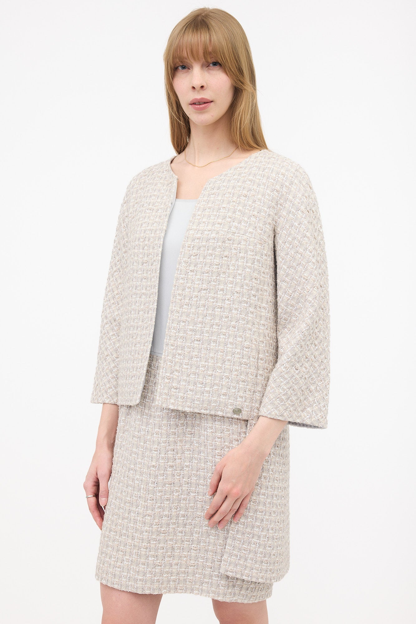 Chanel 2014 Tweed & Silk Co-ord Set