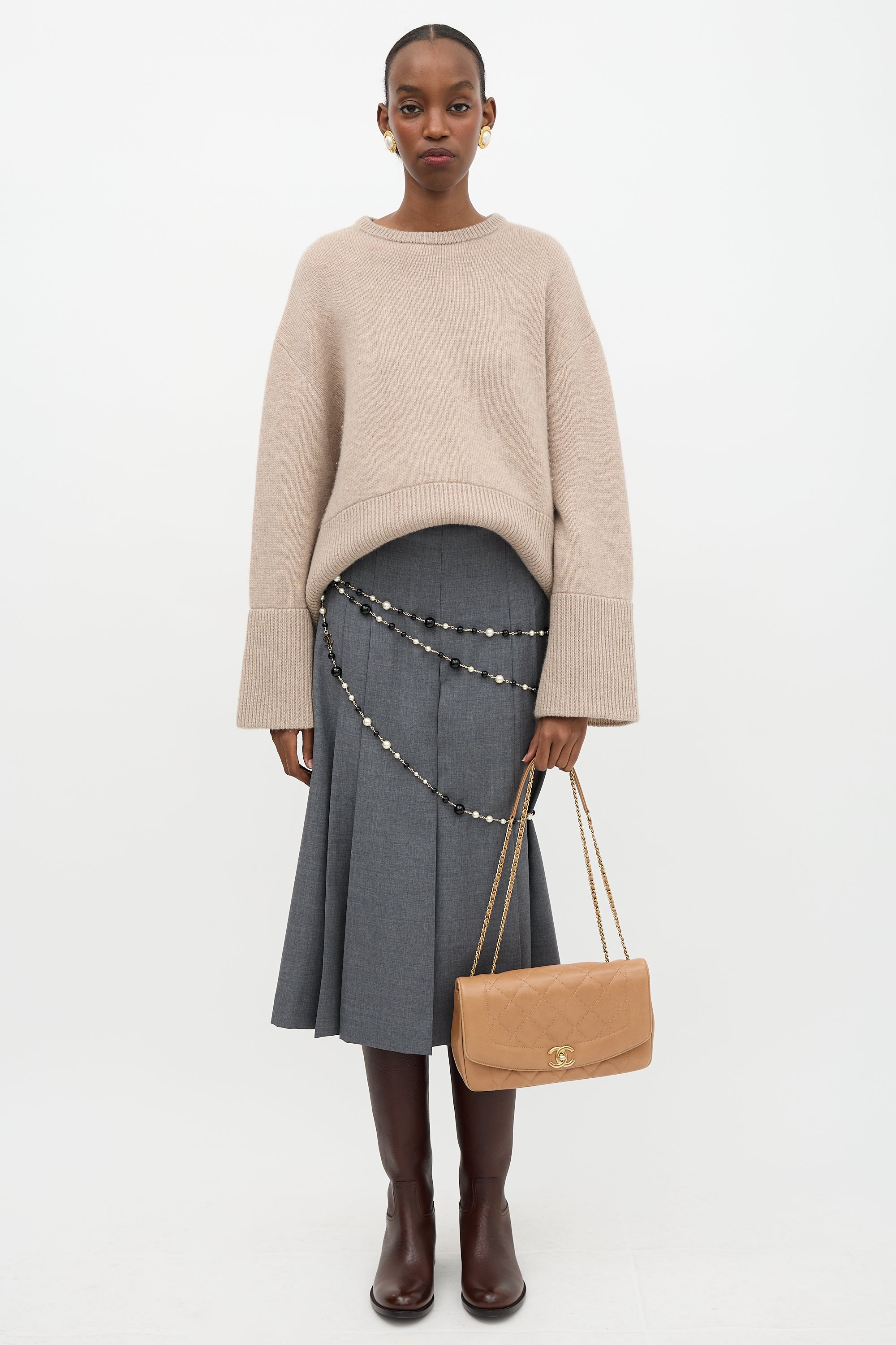 Chanel 2014 Leather Diana Reissue Flap Bag