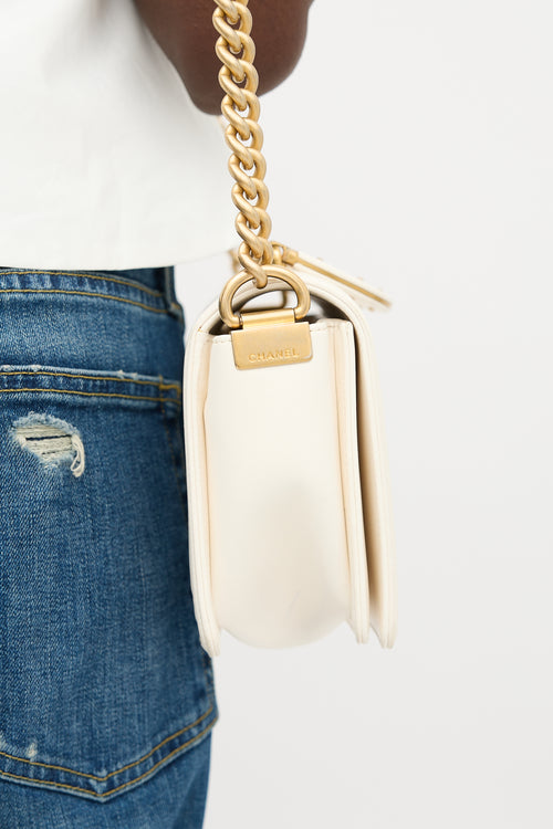 Chanel 2017-2018 Quilted Leather Medium Boy Bag