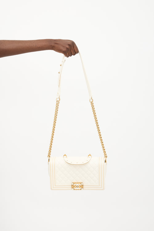 Chanel 2017-2018 Quilted Leather Medium Boy Bag