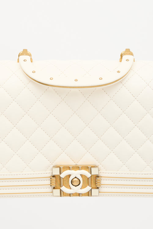 Chanel 2017-2018 Quilted Leather Medium Boy Bag