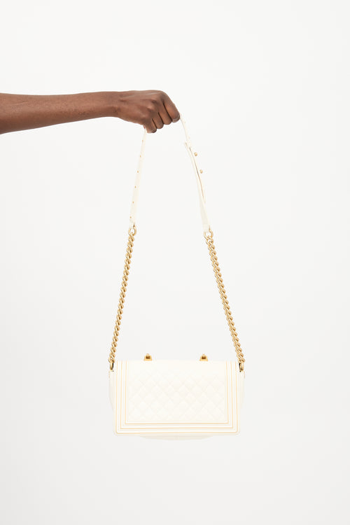 Chanel 2017-2018 Quilted Leather Medium Boy Bag