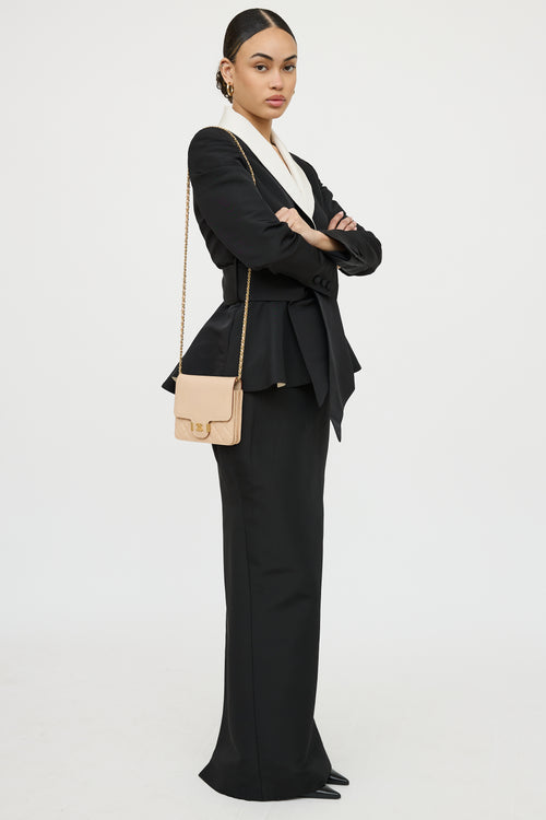 Chanel 2018 Leather Archi Chic Wallet On Chain Bag
