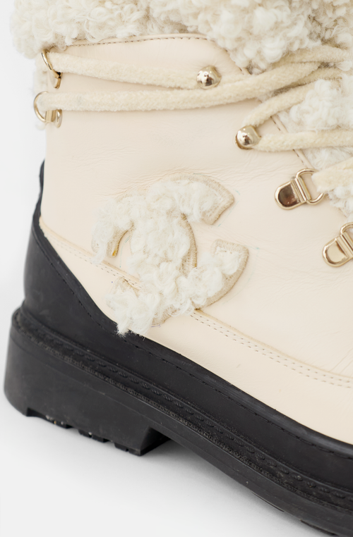 2020 Leather & Shearling CC Boot
