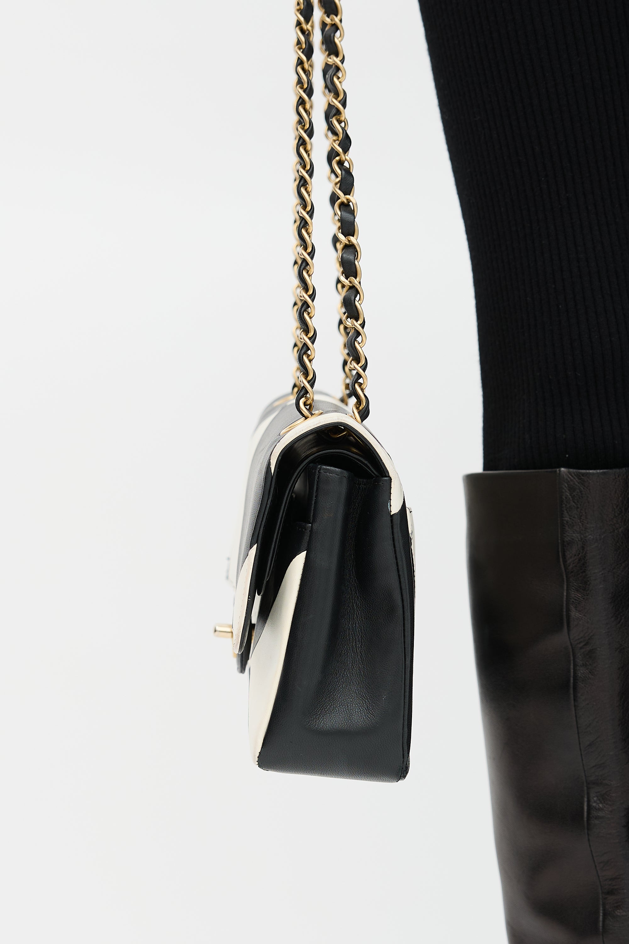 Chanel 2021 Medium Geometric Double Flap Bag