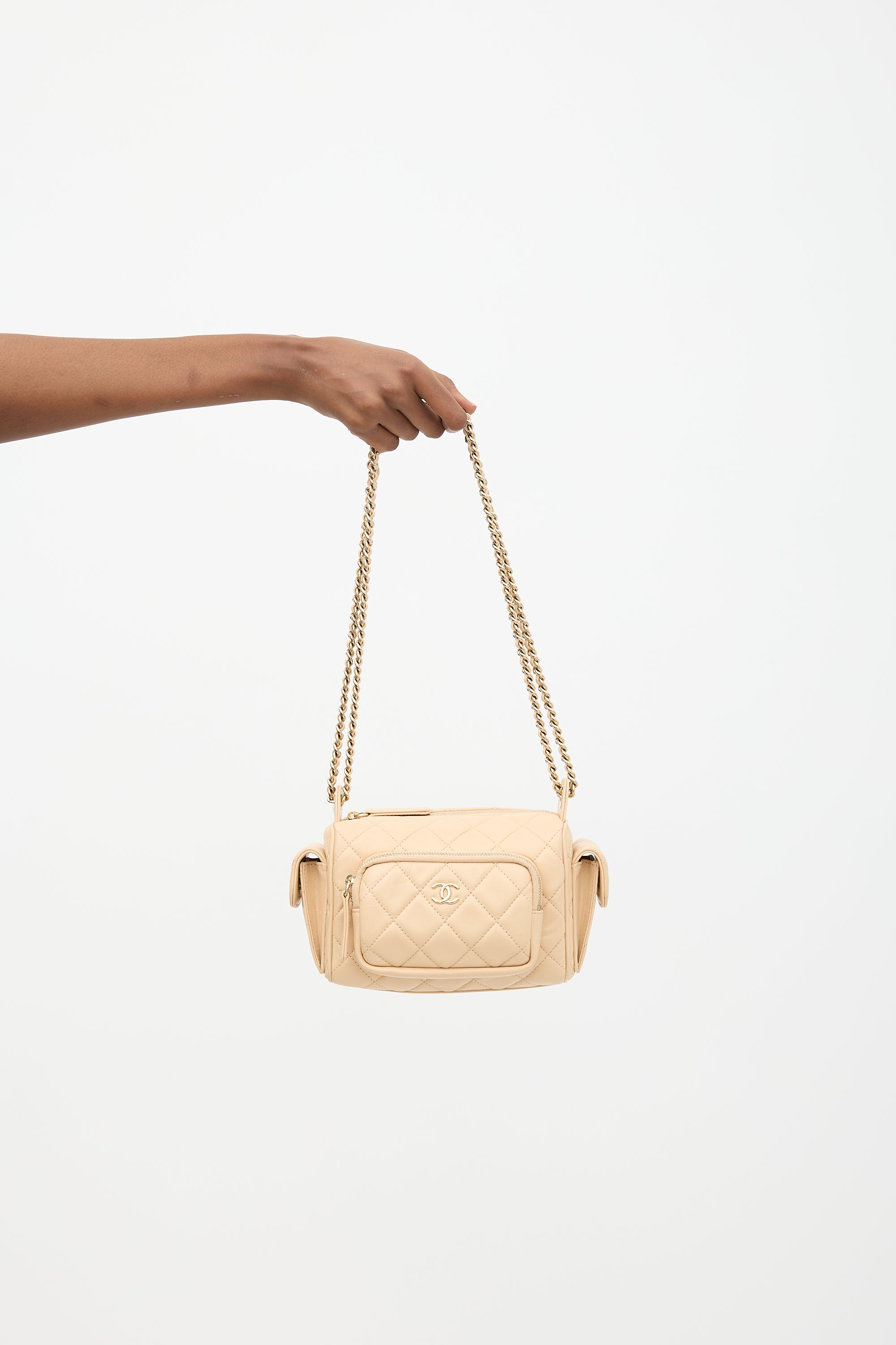 Chanel 2024 Leather Multi-Pocket Camera Case