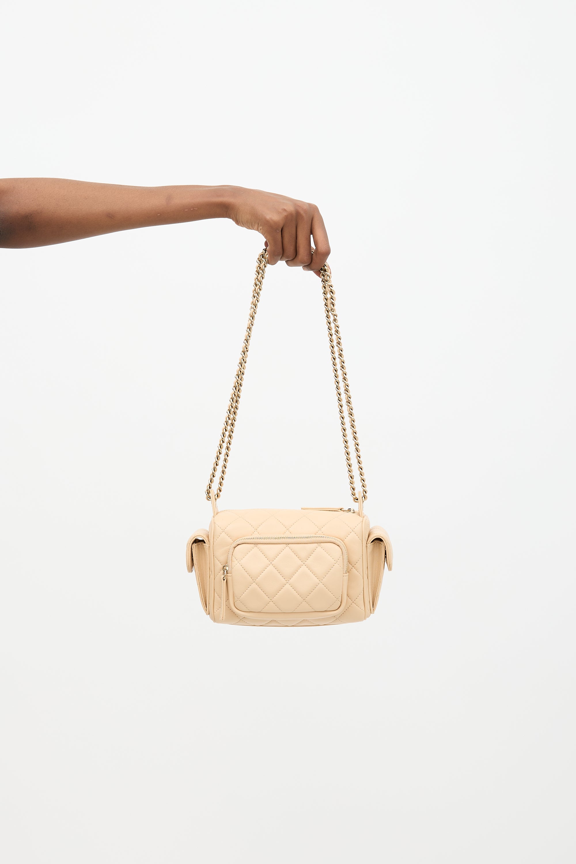 Chanel 2024 Leather Multi-Pocket Camera Case