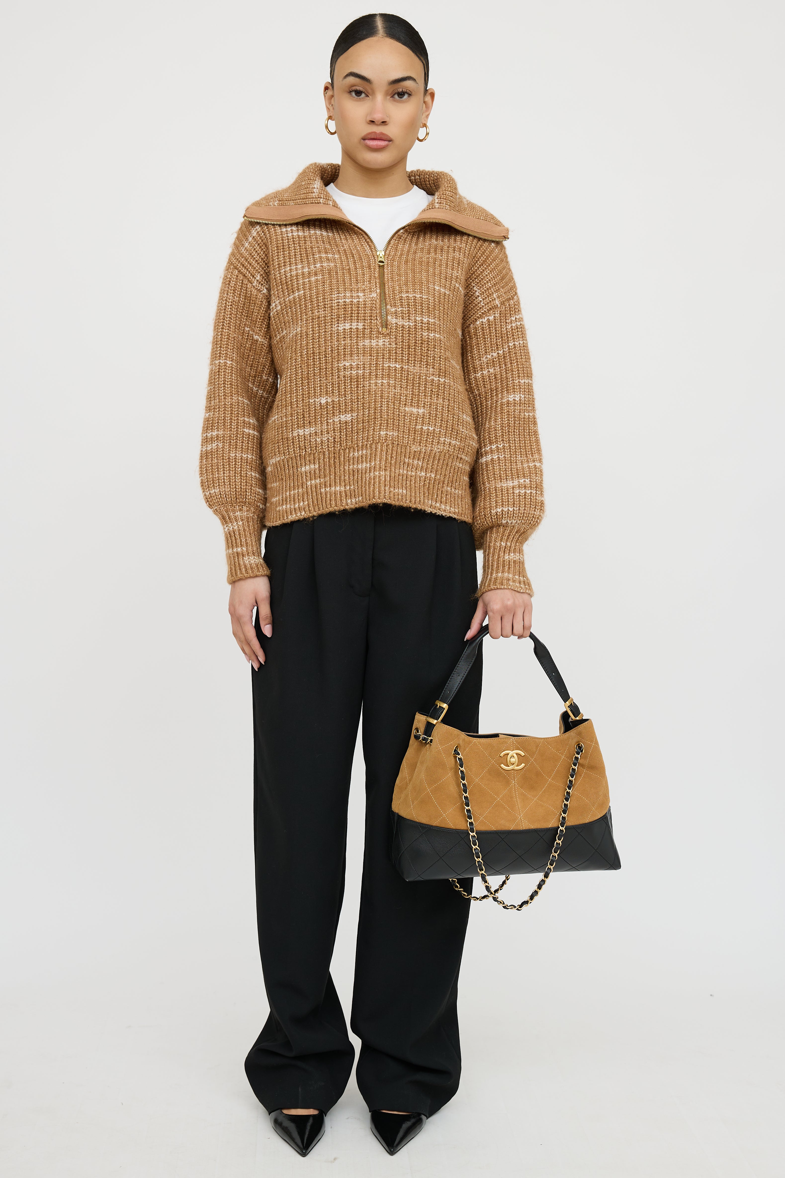 Chanel 2025 Suede 2 Way Bag