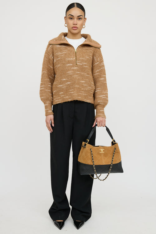 Chanel 2025 Suede 2 Way Bag