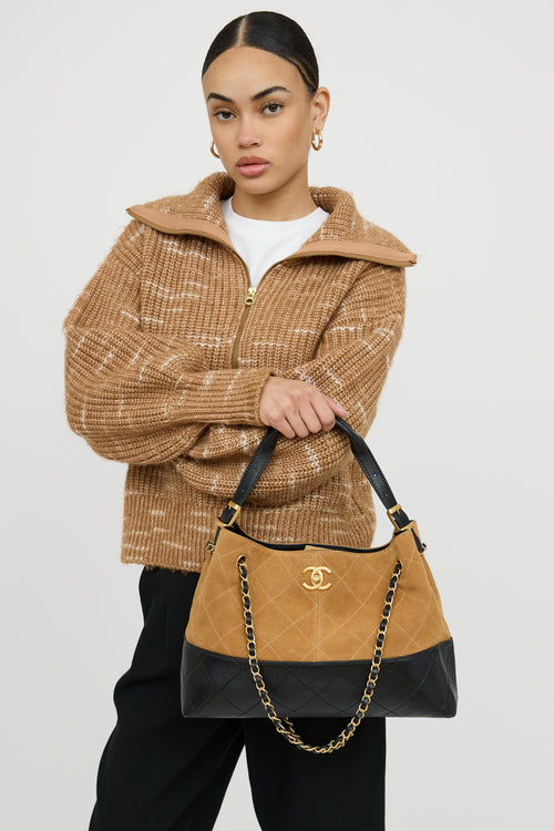 Chanel 2025 Suede 2 Way Bag