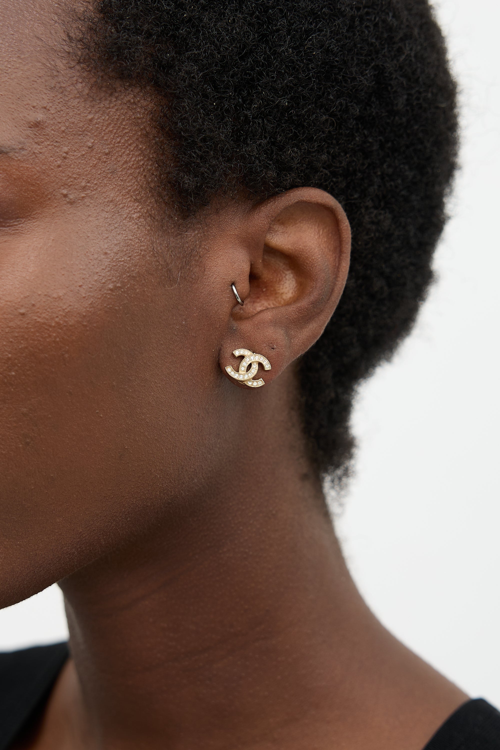 Chanel 2025 Crystal CC Earrings