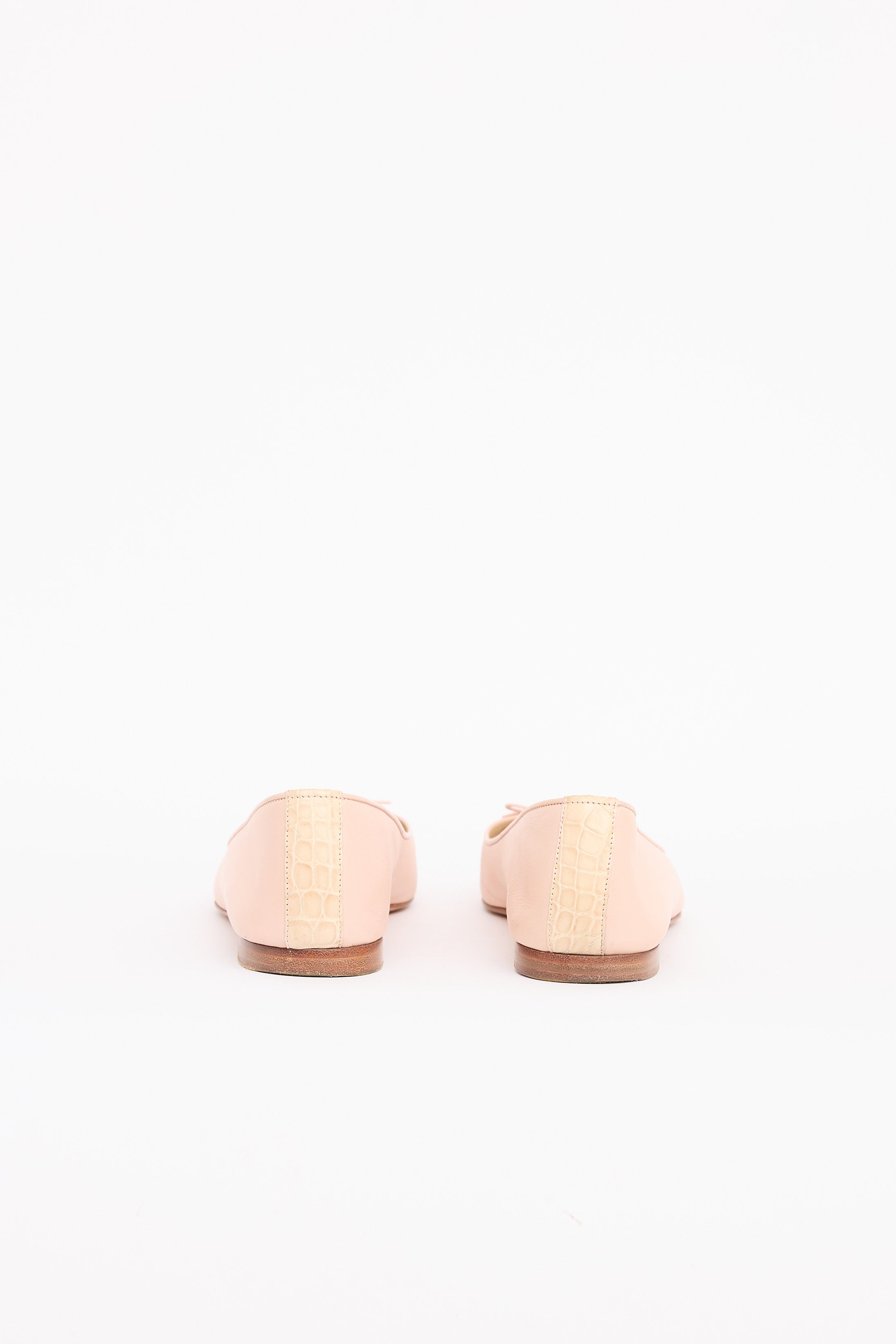 Chanel Embossed Cap Toe Flat