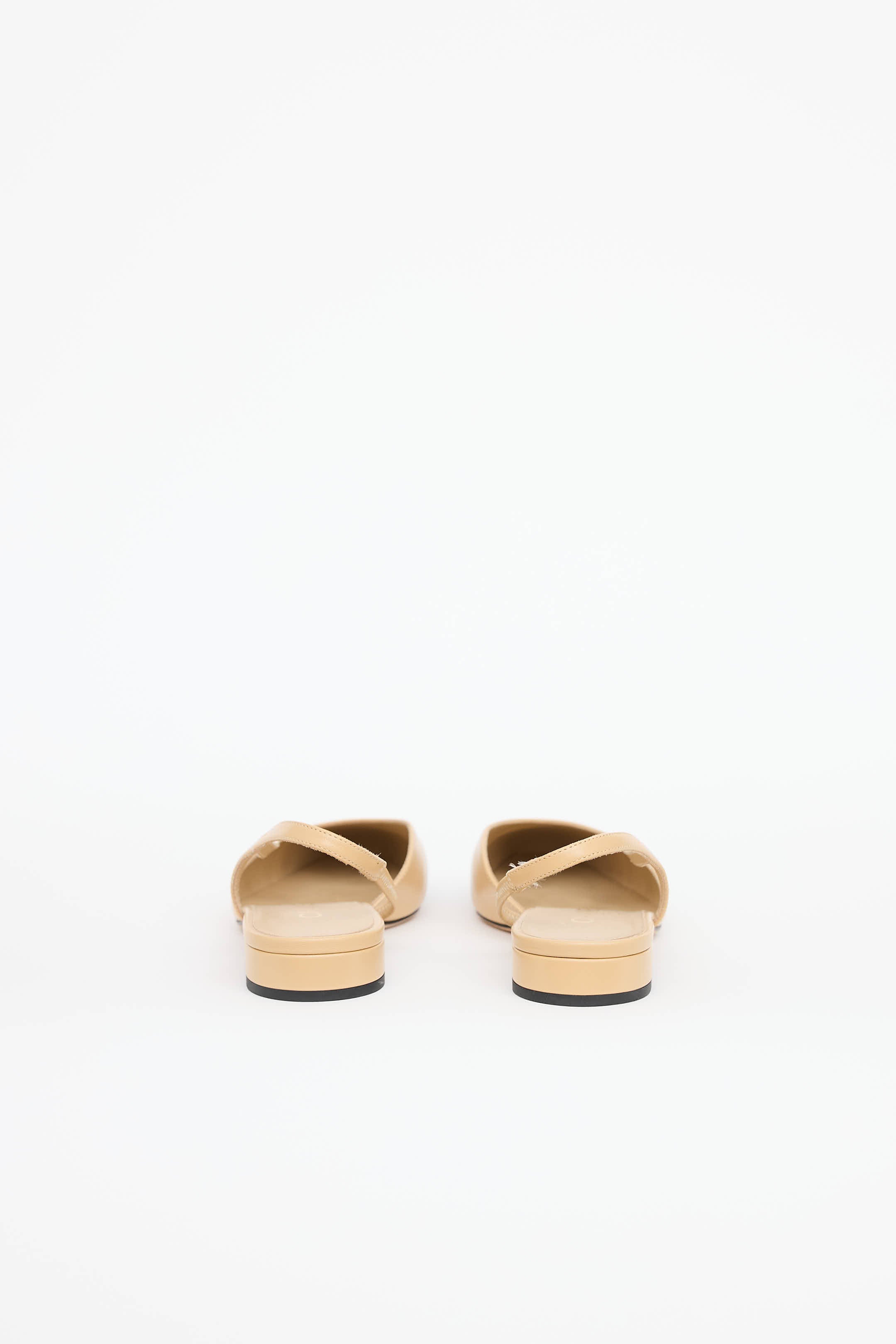 Chanel Cap Toe Slingback Flat