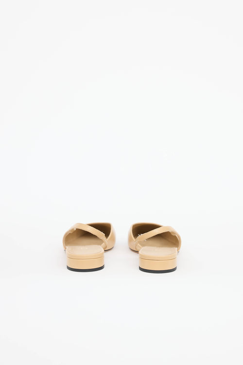 Chanel Cap Toe Slingback Flat