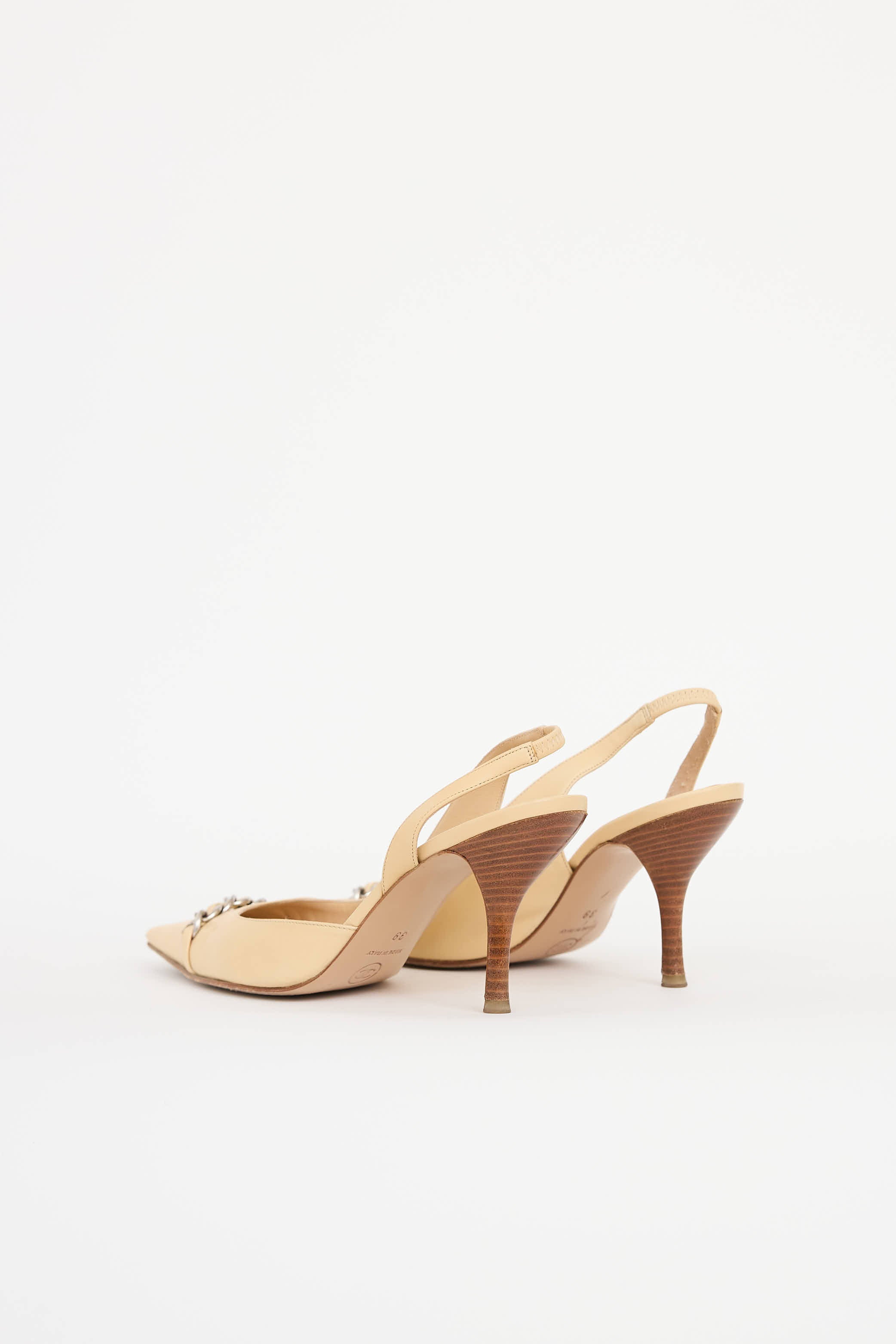 Chanel Chain Slingback Heel