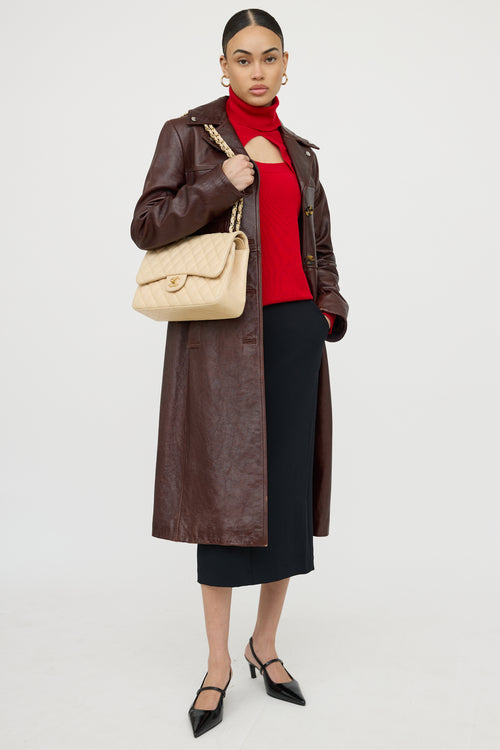 Chanel 2010 Leather Double Flap Bag