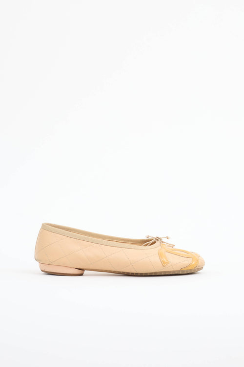 Chanel Cambon Quilted Ballet Flat