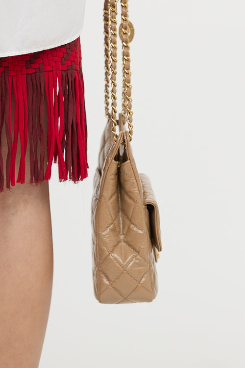 Chanel 2023 Wavy CC Shoulder Bag