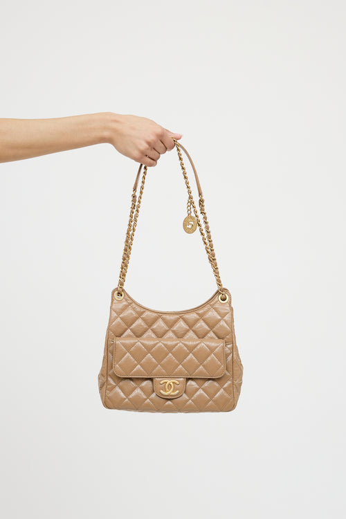 Chanel 2023 Wavy CC Shoulder Bag