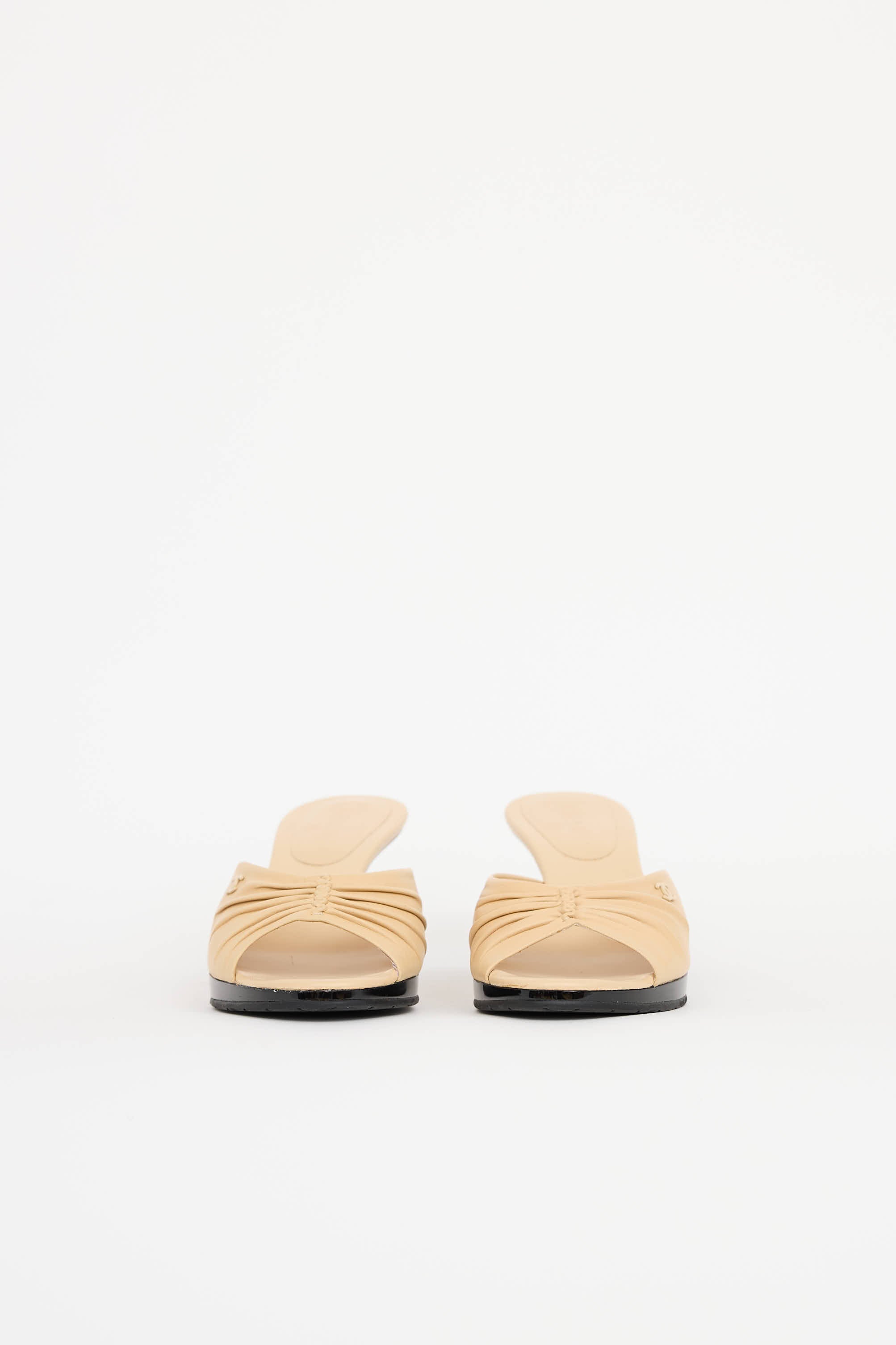 Chanel Cruise 2004 Ruched Sandal