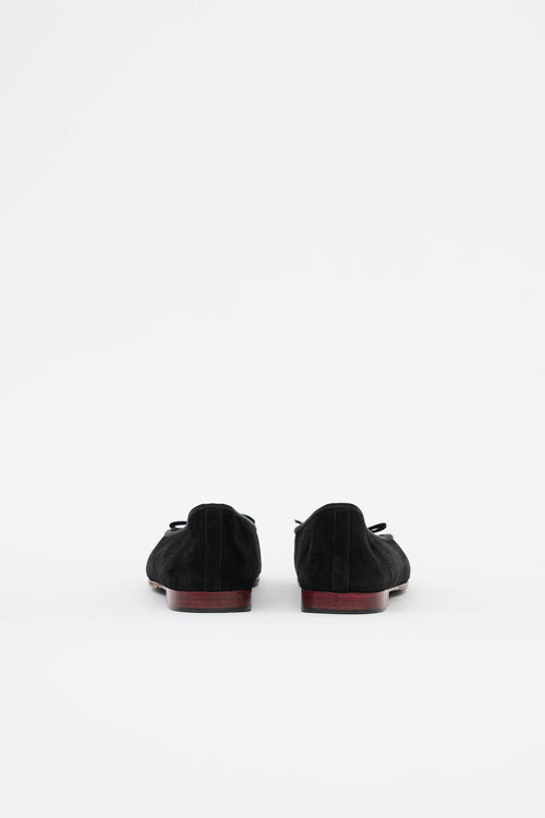 Chanel Suede CC Ballet Flat