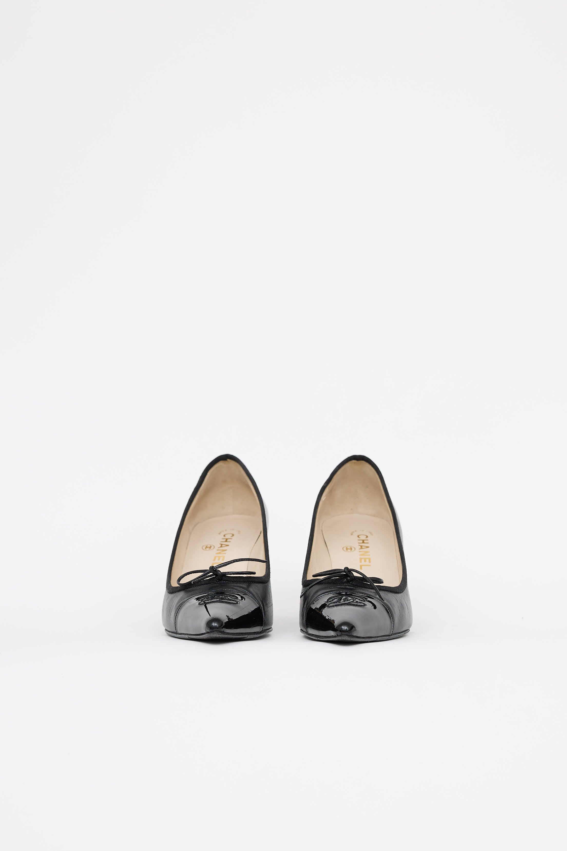 Chanel Vintage CC Bow Pump