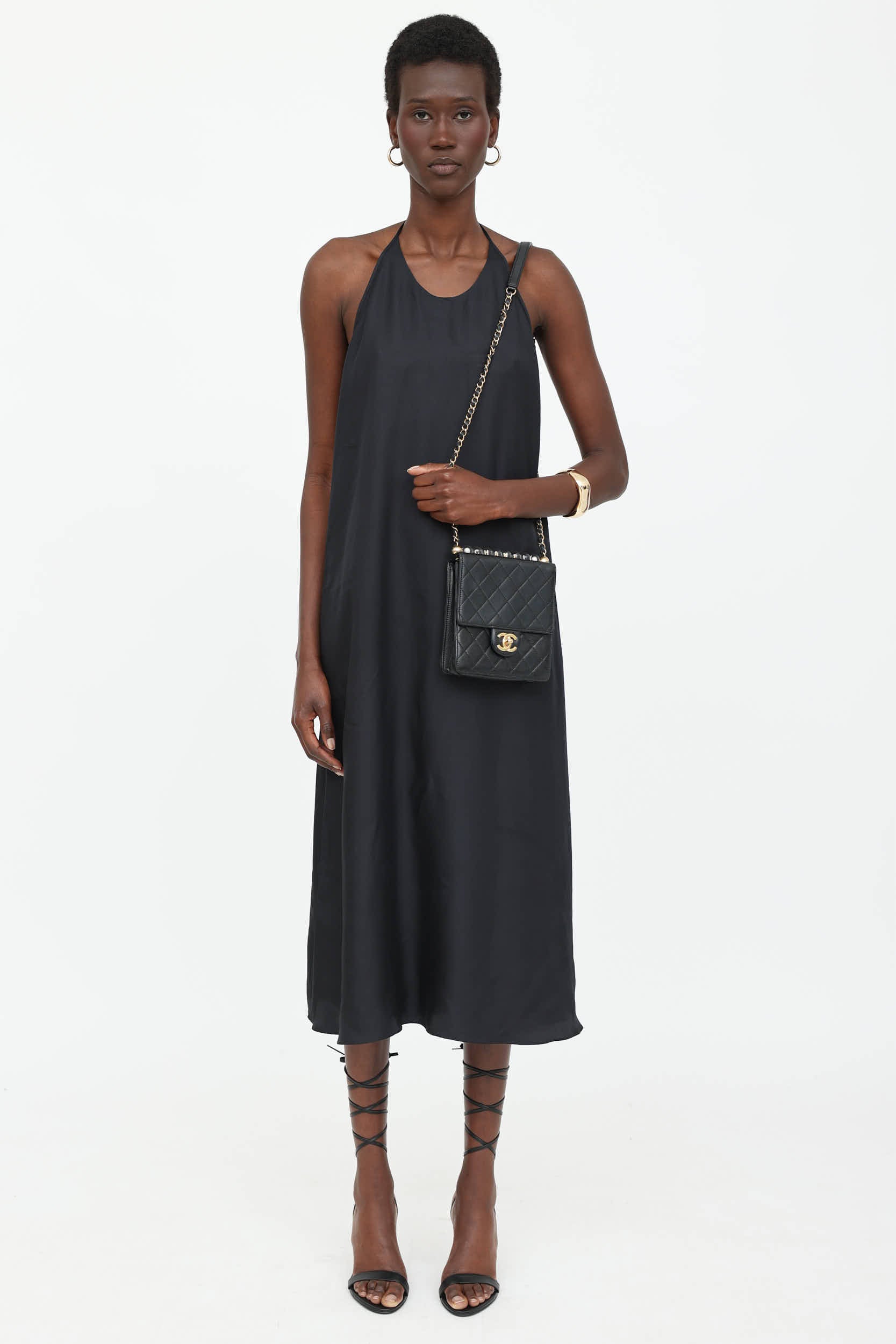 Chanel 2019 Mini Chic Pearls Flap Bag