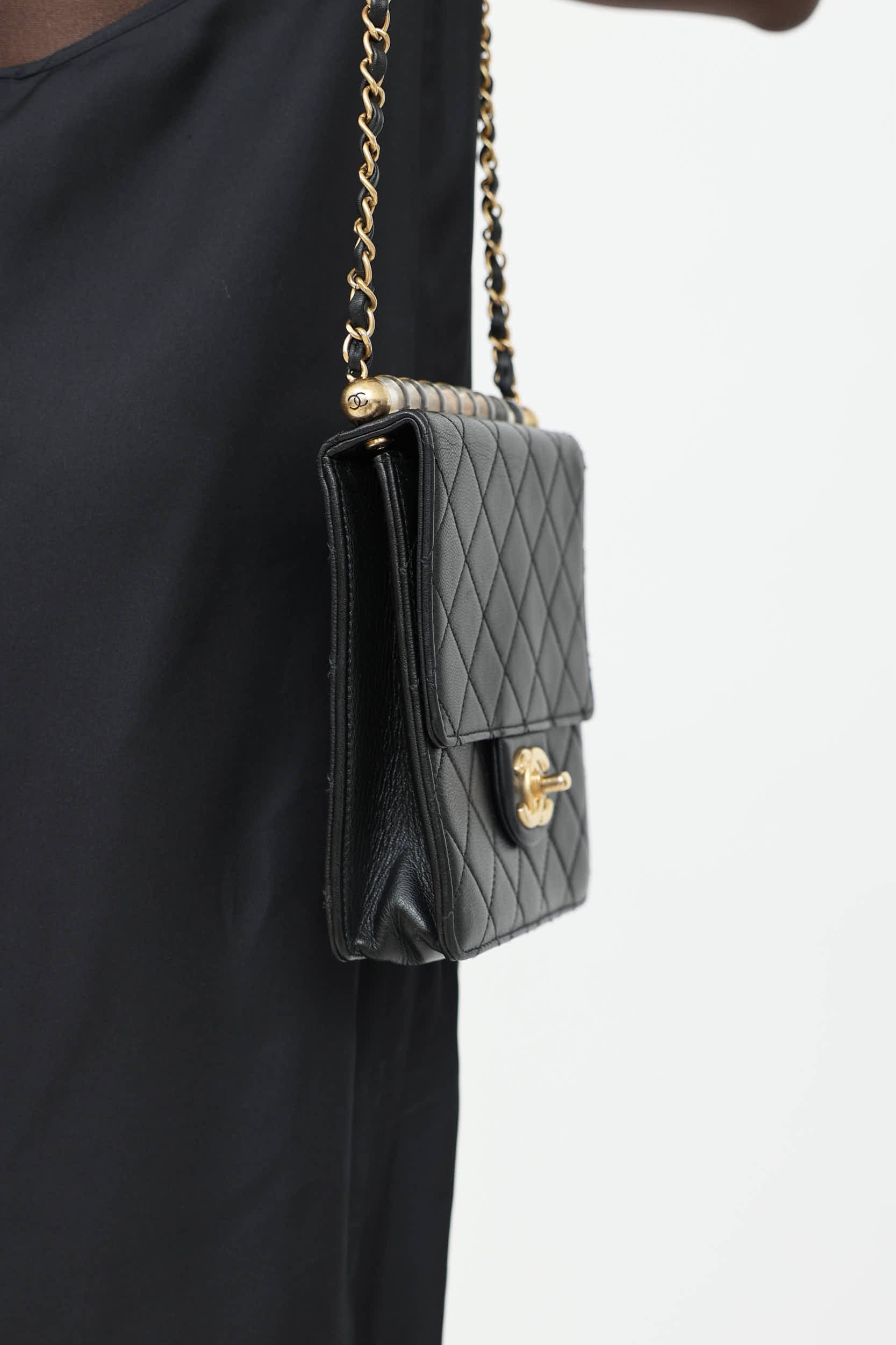 Chanel 2019 Mini Chic Pearls Flap Bag